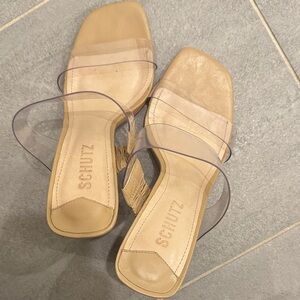 Schutz clear heels